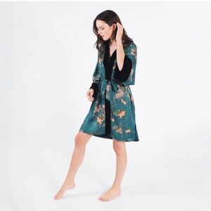 Kim + Ono Teal Haruka Short Kimono
